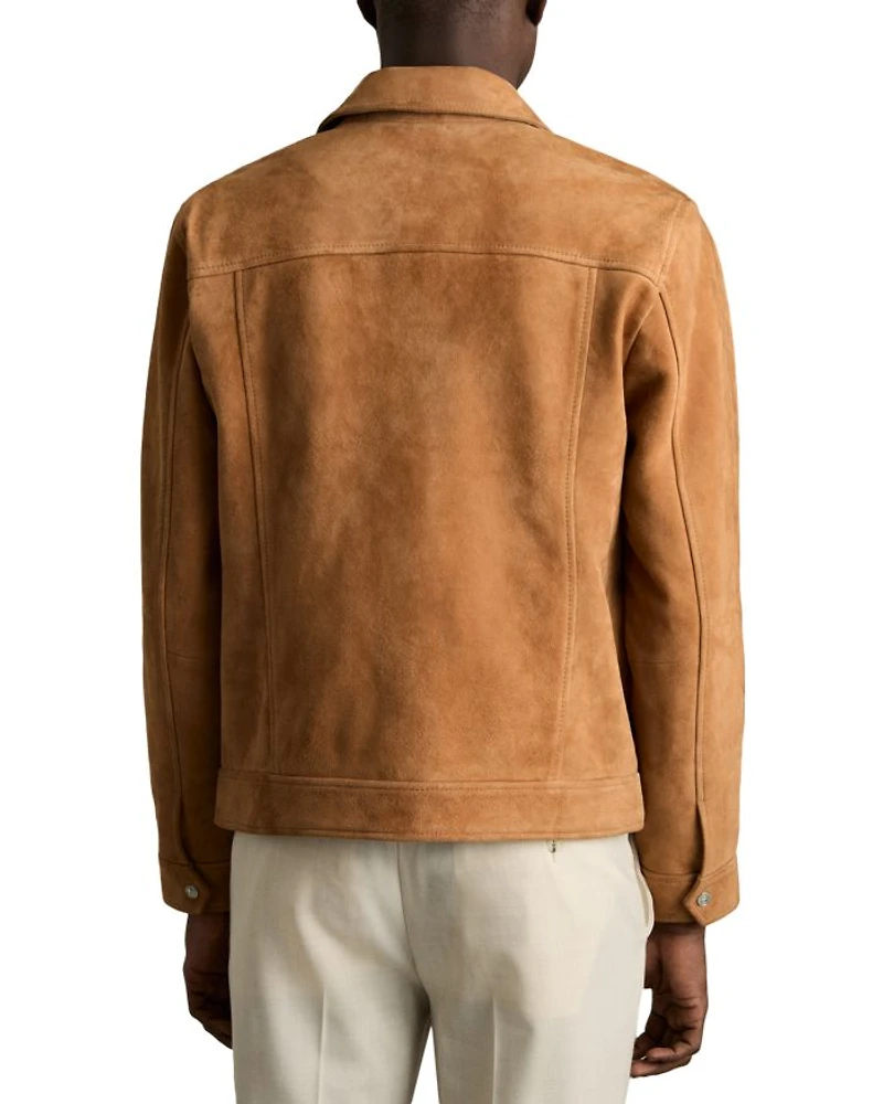 Eden Suede Press Stud Jacket