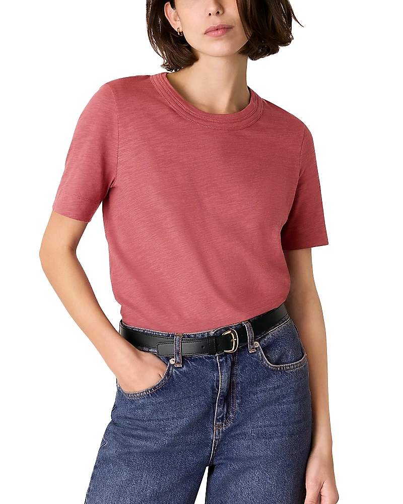Whistles Rosa Double Trim Tee