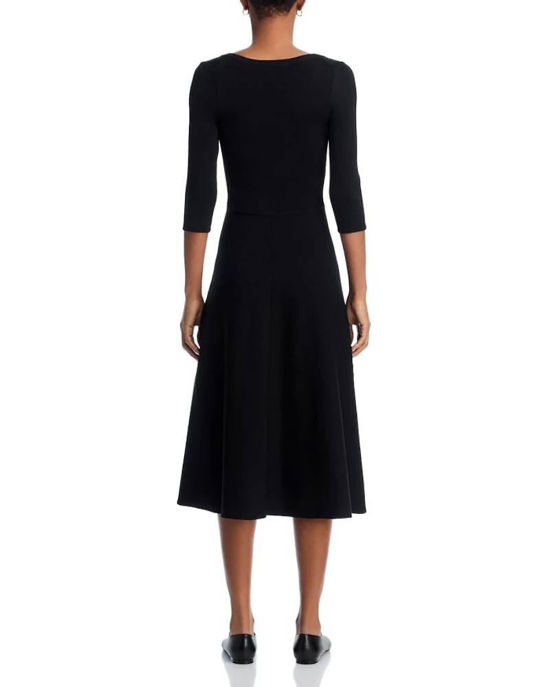 V Neck Knit Dress