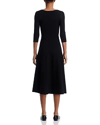 V Neck Knit Dress