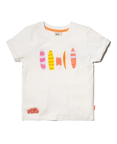 Mon Coeur Unisex Recycled Cotton Surfboard T-Shirt - Little, Big Kid