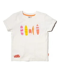 Mon Coeur Unisex Recycled Cotton Surfboard T-Shirt - Little, Big Kid