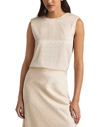 Rhinestone Embellished Jersey Skirt