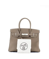 Birkin 30 Handbag Epsom with Palladium Hardware