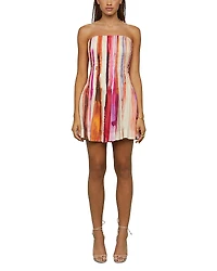 Amur Gina Pintuck Mini Dress