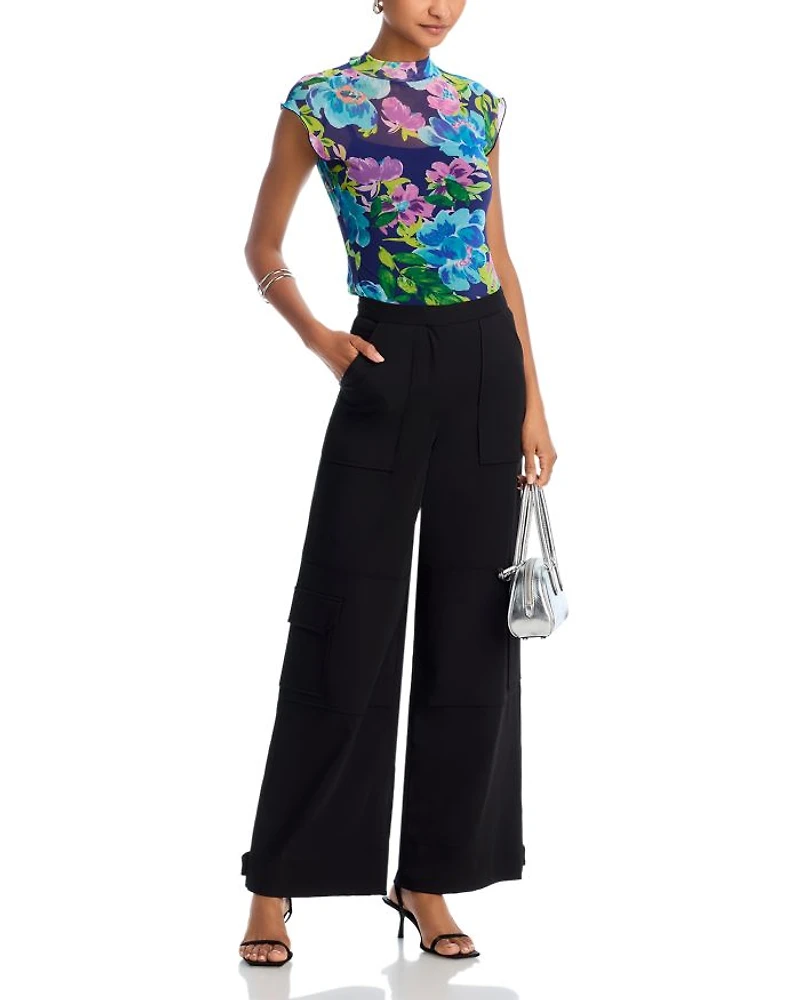 Mockneck Floral Top - Exclusive