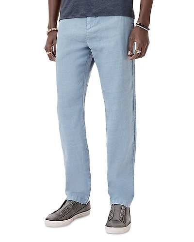 John Varvatos Flint Linen Blend Flared Leg Pants