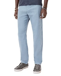 John Varvatos Flint Linen Blend Flared Leg Pants