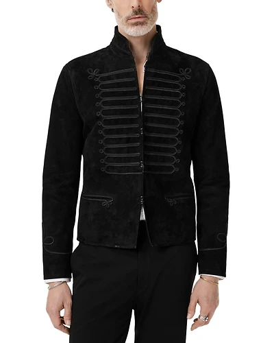 Slim Fit Band Jacket with Trim Tapes