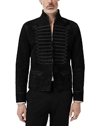 Slim Fit Band Jacket with Trim Tapes