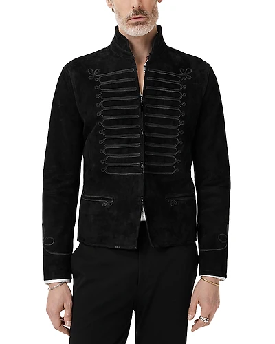 John Varvatos Slim Fit Band Jacket with Trim Tapes