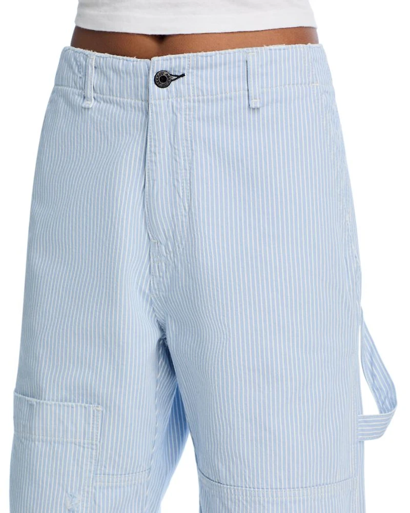 Carpenter High Rise Jeans Blue Strip