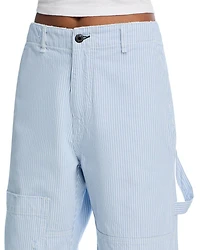 Carpenter High Rise Jeans Blue Strip