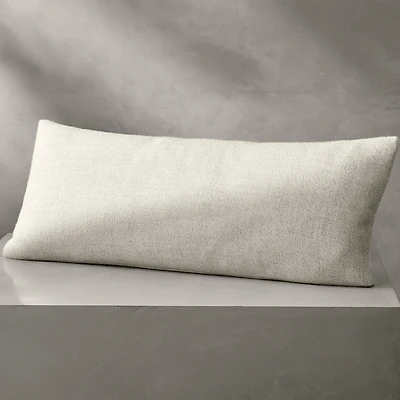 Boll & Branch Reserve Alpaca Pincheck Decorative Lumbar Pillow