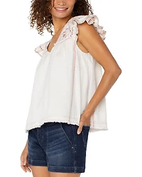 Flutter Sleeve Top