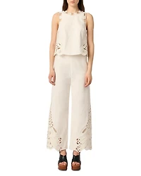 Embroidered Vest Top
