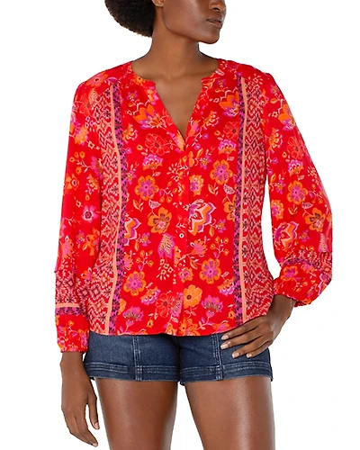 Liverpool Los Angeles Printed Blouse
