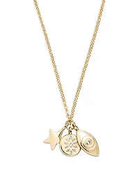 Baublebar Good Vibrations Cluster Charm Necklace, 23-26