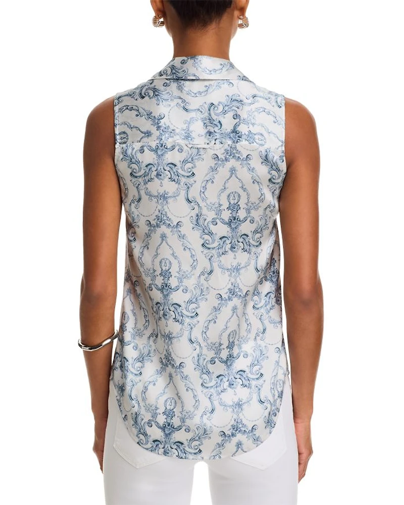 Emmy Sleeveless Silk Blouse