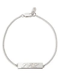 Script Logo Link Bracelet in Sterling Silver