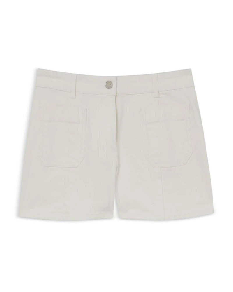 Kira Denim Patch Pocket Shorts