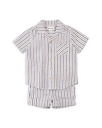Boys' Striped Seersucker Shirt & Shorts Set - Baby
