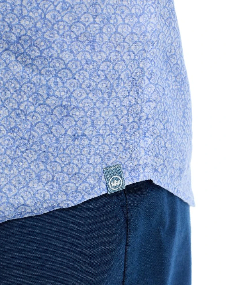Champlain Linen Short Sleeve Button Front Shirt