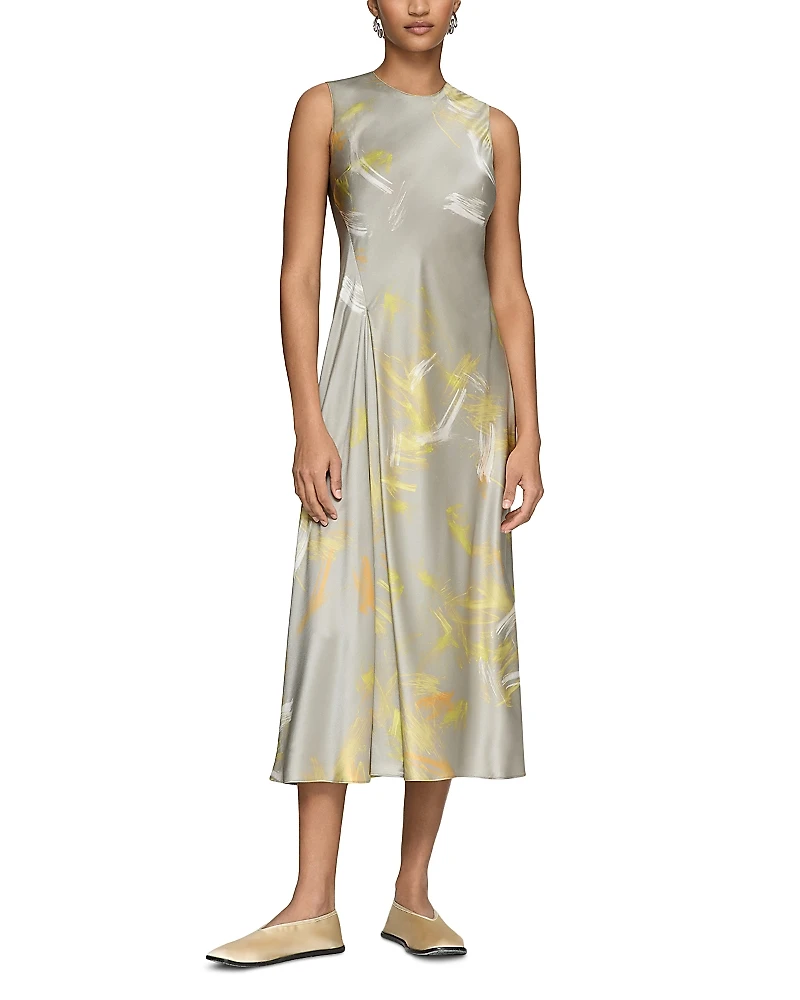 Lafayette 148 New York Silk Asymmetric Dress
