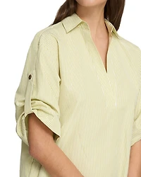 Tab Sleeve Popover Dress