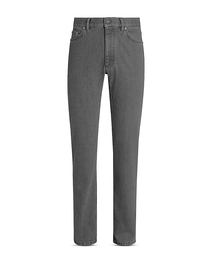 Zegna Roccia Slim Fit Stone Washed Jeans