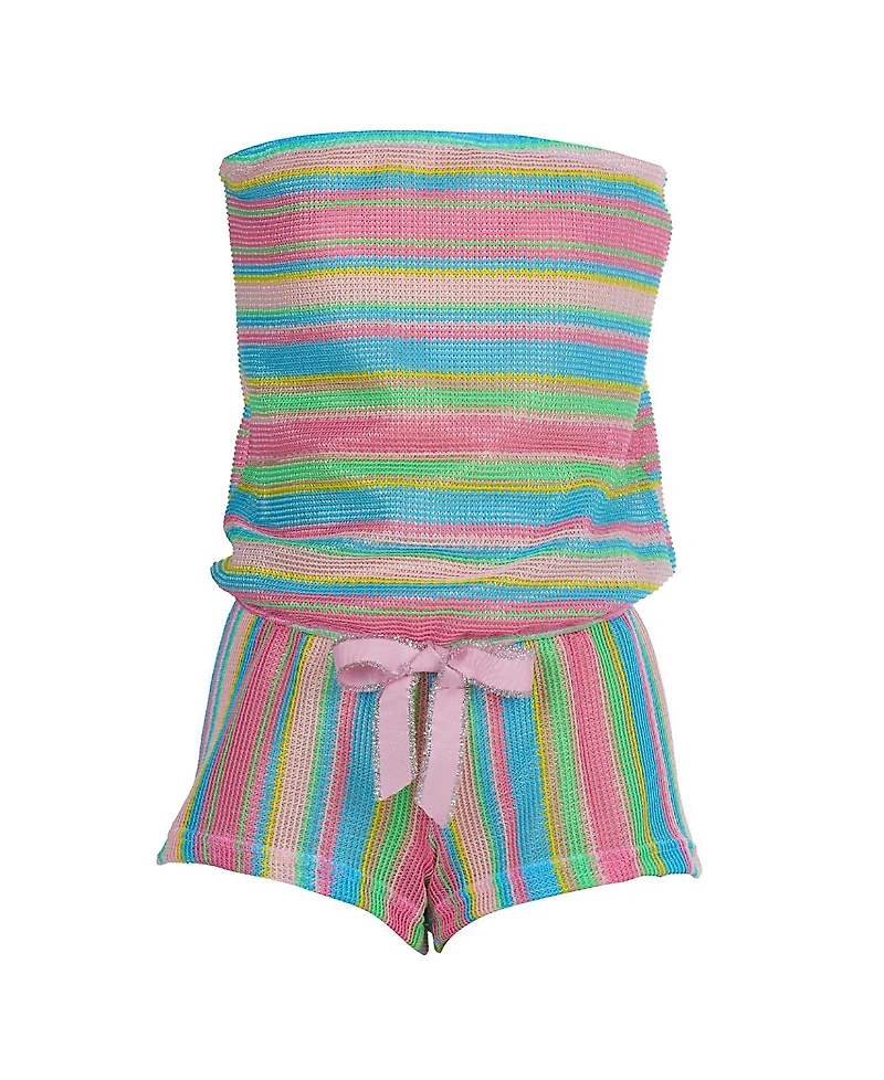 Nessi Byrd Girls' Jeannie Short Jumpsuit Swim - Little Kid, Big Kid