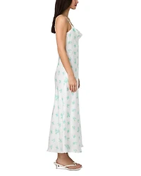 Anna Fleur Satin Maxi Dress