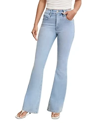 Good American Soft Tech Legs Flare Jeans