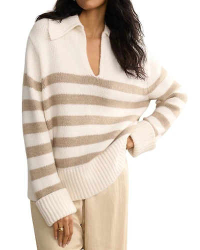 Phoebe Cashmere Striped Sweater