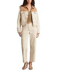Maddie Twisted Seam Jeans Ecru