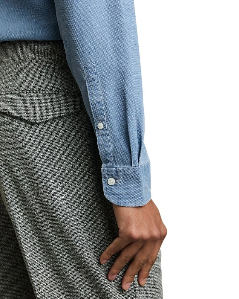 Denim Pique Shirt