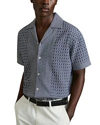 Geo Jacquard Camp Shirt