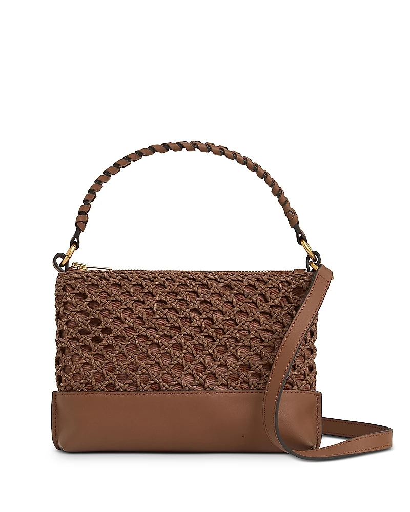 Reiss Blakeley Raffia Crossbody Bag