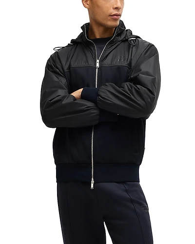 Boss Steele Hooded Zip Front Jacket