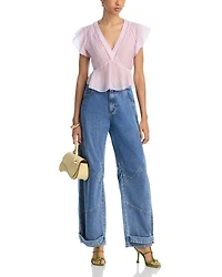 Tre High Rise Jeans Dark Blue