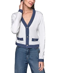 Knit V Neck Cardigan