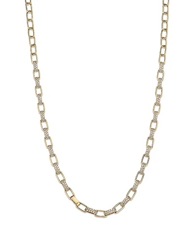 Bloomingdale's Fine Collection Diamond Paperclip Link Collar Necklace