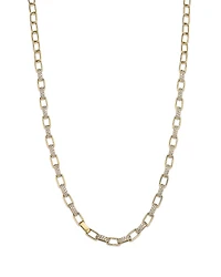 Bloomingdale's Fine Collection Diamond Paperclip Link Collar Necklace