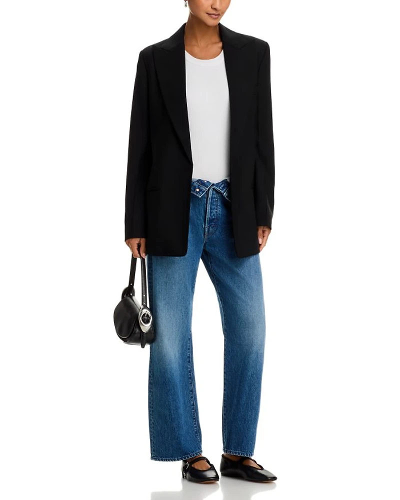 The Foldover Dodger High Rise Ankle Jeans No Shirt Shoes Service