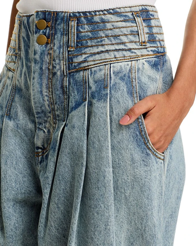 ODK High Rise Straight Jeans Light Wash