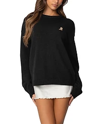 Edikted Puppy Love Embroidered Sweater