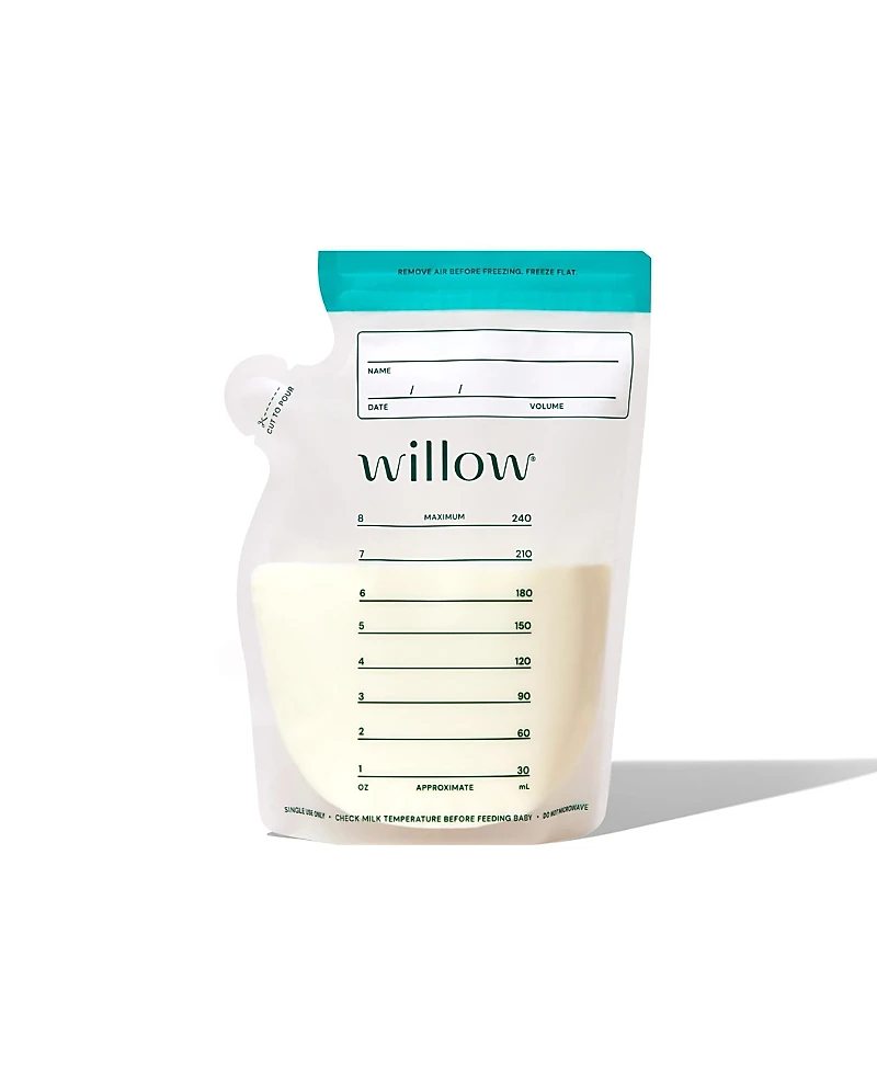 Willow Breast Milk Storage Bags, 100 Pack