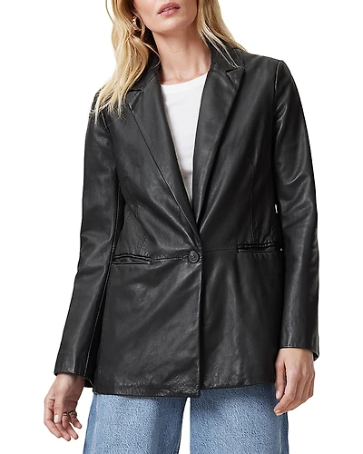 Allsaints Deri Leather Blazer