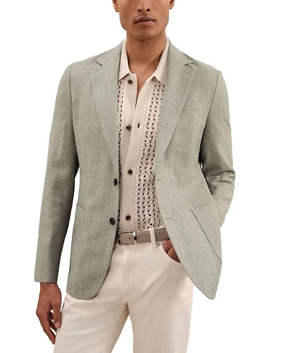 Stack Slim Fit Textured Blazer