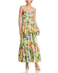 Printed Tiered Maxi Dress